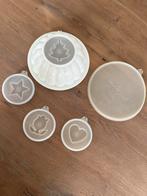 Retro Tupperware Vormen Set, Ophalen, Gebruikt, Wit, Bak of Kom