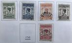 postzegels Nederlands-Indië nvph nr.129 t/m 132 en 134, Ophalen of Verzenden, Gestempeld, Nederlands-Indië
