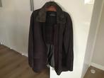 Trapper leren jas met opzetkraag - Maat 54, Kleding | Heren, Ophalen of Verzenden, Gedragen, Maat 52/54 (L), Bruin