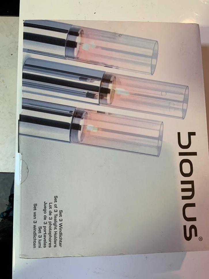 Blomus Windlicht Kandelaar Set van 3 - Nieuw in Doos, Huis en Inrichting, Woonaccessoires | Kandelaars en Kaarsen, Nieuw, Kandelaar
