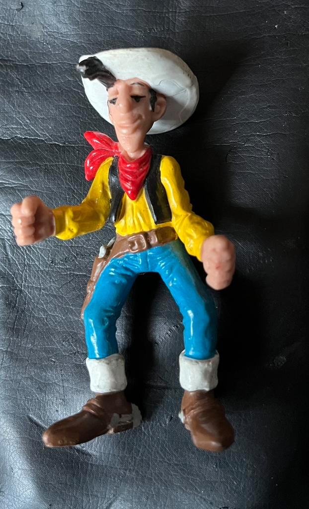 Originele Vintage “Lucky Luck “ Figuur ( rubber), Verzamelen, Poppetjes en Figuurtjes, Zo goed als nieuw, Ophalen of Verzenden