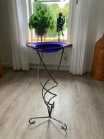Bijzettafeltje, Minder dan 55 cm, Rond, Ophalen of Verzenden, Zo goed als nieuw