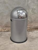 Wesco push vuilnisbak maat 60L = vuilniszak zilvergrijs, Ophalen, Gebruikt, Metaal