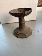 Kandelaar, kaars, antiek, kerk, koper, tin, decoratie, Verzenden, Minder dan 25 cm