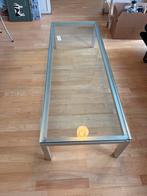 Retro Glazen Salontafel - Goede Kwaliteit, Ophalen, Gebruikt, 100 tot 150 cm, 50 tot 100 cm