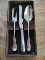Keltum Hollands glad dinner couvert verzilverd., Ophalen of Verzenden