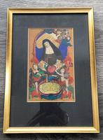 Om1800 Santje Knipsel Prent Prentje Bidprentje Heilige Saint, Antiek en Kunst, Antiek | Religie, Ophalen of Verzenden