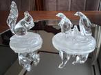 2 Goede Kristallen Beeldjes, Antiek en Kunst, Antiek | Glas en Kristal, Ophalen of Verzenden