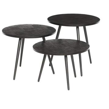 Salontafel set Delano Zwart - Nu Van €259.- Voor €129.- ! beschikbaar voor biedingen