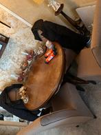 Eettafel met 4 stoelen, Huis en Inrichting, Tafels | Eettafels, Ophalen, Gebruikt, 100 tot 150 cm, Rond