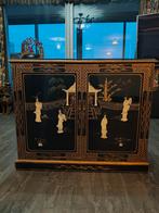 Chinese Antieke Kast met Parelmoer Inleg, Huis en Inrichting, Ophalen, Gebruikt, Overige materialen, 100 tot 150 cm