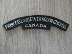 Schouderembleem Princess louise IV Dragoon Guards., Verzamelen, Ophalen of Verzenden, Landmacht, Engeland, Embleem of Badge