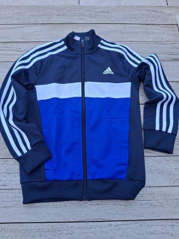 Adidas trainingspak maat 128 donkerblauw beschikbaar voor biedingen