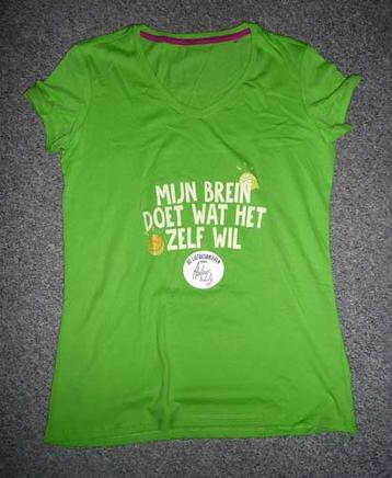 T-shirt mijn brein doet wat het zelf wil, Maat M beschikbaar voor biedingen