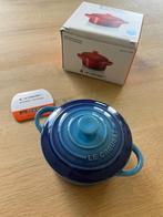 Le Creuset mini cocotte pan 250 ml azure blue, Ophalen of Verzenden, Nieuw, Overige materialen, Overige typen