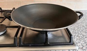 Wokpan vlak bodem van Top Chef D=36 cm beschikbaar voor biedingen