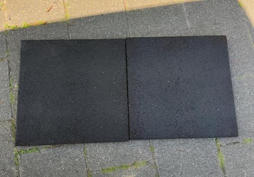 Rubberen tegels 49x49x4 speeltoestel dak  ruim 6m2, Tuin en Terras, Tegels en Klinkers, Zo goed als nieuw, Overige typen, Rubber
