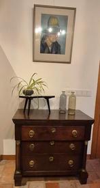 Origineel Antiek Hollandse ladekast dresser kast met 3 laden, Ophalen