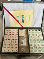 Zeer complete vintage mahjong majong in authentiek koffertje, Hobby en Vrije tijd, Gezelschapsspellen | Overige, Ophalen of Verzenden