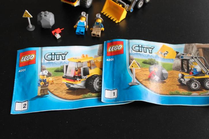 lego city goudmijn kiepwagen met laadschop 4201, Kinderen en Baby's, Speelgoed | Duplo en Lego, Zo goed als nieuw, Lego, Complete set