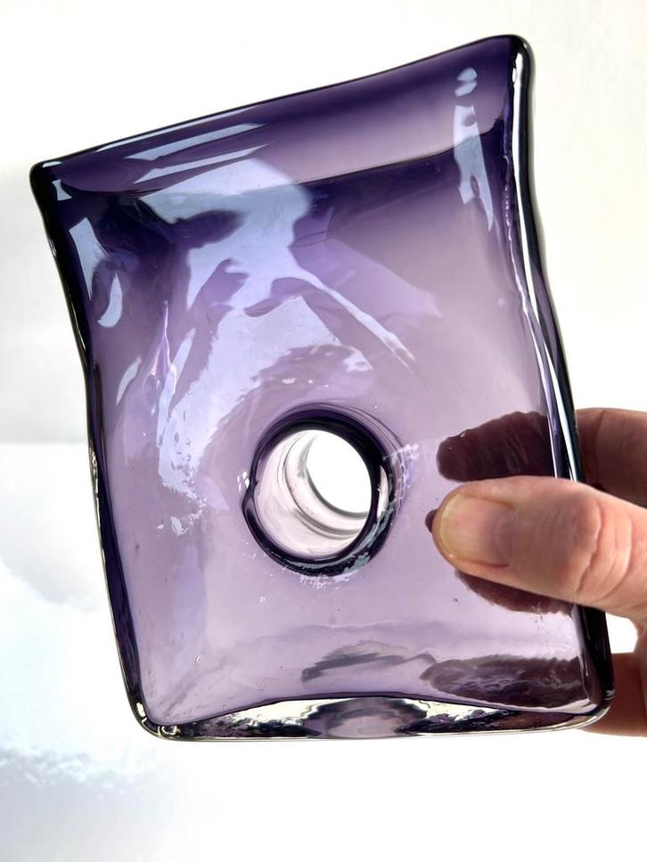 Vintage kunstglazen vaas jaren ‘60, Antiek en Kunst, Antiek | Vazen, Ophalen of Verzenden