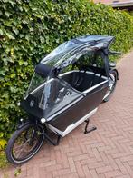 Urban Arrow Bakfiets met Huif en extra bankje, Fietsen en Brommers, Fietsen | Bakfietsen, Huif, Zo goed als nieuw, 2 kinderen