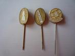 Castella Goudkleurige Metalen Speldjes, Verzamelen, Ophalen of Verzenden, Gebruikt, Merk, Speldje of Pin