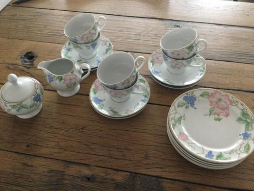 Porseleinen theeservies Seltmann Weiden 6-persoons, Antiek en Kunst, Antiek | Servies compleet, Ophalen
