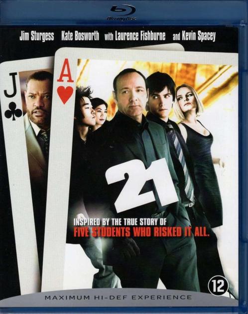 21 (2008, Jim Sturgess/Kevin Spacey/Kate Bosworth) - NL, Cd's en Dvd's, Blu-ray, Zo goed als nieuw, Ophalen of Verzenden