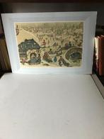 Anton pieck bij voorbeeld ijsvermaak op een stadsgracht etc., Verzamelen, Foto's en Prenten, Verzenden, Voor 1940, Zo goed als nieuw