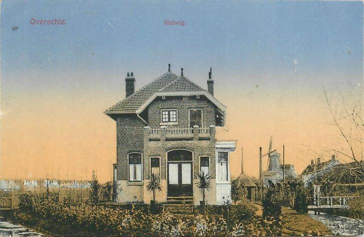 701347007 Overschie Kleiweg, Verzamelen, Ansichtkaarten | Nederland, Zuid-Holland, Voor 1920, Verzenden