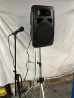 aktieve speaker met stand + electrovoice microfoon met kabel, Audio, Tv en Foto, Luidsprekers, Gebruikt, Overige typen, 60 tot 120 watt