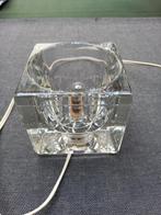 Vintage Peill & Putzler Ice Cube Blanc lamp, doorzichtig., Huis en Inrichting, Lampen | Tafellampen, Gebruikt, Ophalen of Verzenden