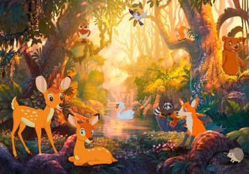Dieren in het bos fotobehang, dierenbehang, Muurdeco4kids beschikbaar voor biedingen