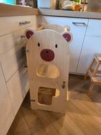 Montessori leertoren hout peuter kind opstapje keuken beer, Ophalen, Zo goed als nieuw