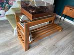 Heel tof retro vintage houten audiomeubel / lp meubel, Ophalen, Zo goed als nieuw, Minder dan 150 cm, Minder dan 100 cm