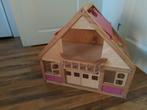 Mooi groot houten poppenhuis, Ophalen, Gebruikt