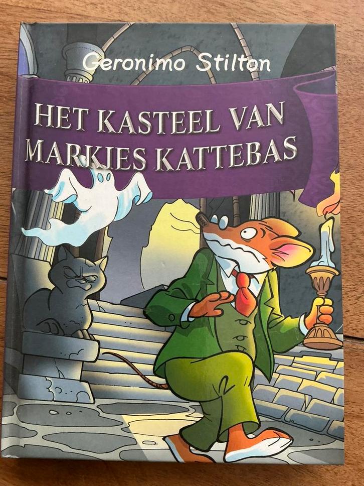 Geronimo Stilton - Het kasteel van Markies Kattebas, Boeken, Kinderboeken | Jeugd | onder 10 jaar, Zo goed als nieuw, Fictie algemeen