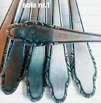 Barokke Sola relief platte bewerkte handvatten 18/10, Ophalen of Verzenden