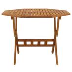 Tuintafel inklapbaar 90x75 cm massief acaciahout, Ophalen of Verzenden, Nieuw