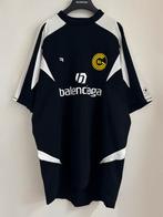 Balenciaga Soccer Team Jersey T-Shirt Zwart Oversized Maat S, Zwart, Ophalen of Verzenden, Zo goed als nieuw, Balenciaga