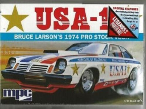 Bouwdoos 1974 Chevy Vega pro stock Bruce Larson MPC, Hobby en Vrije tijd, Modelbouw | Auto's en Voertuigen, Nieuw, Auto, Groter dan 1:32
