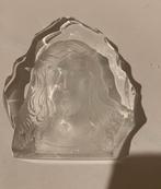 Glazen sculptuur met Jezus erin geslepen., Ophalen of Verzenden