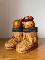 Vintagr kokeshi koppel wobbleheads, Ophalen of Verzenden