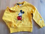Gele trui Mickey mouse – maat 74, Kinderen en Baby's, Babykleding | Maat 74, Ophalen of Verzenden, Nieuw, Meisje, Truitje of Vestje
