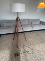Teak Staande Lamp - Verstelbaar, Vintage Statief, Ophalen, Gebruikt, Hout, 150 tot 200 cm