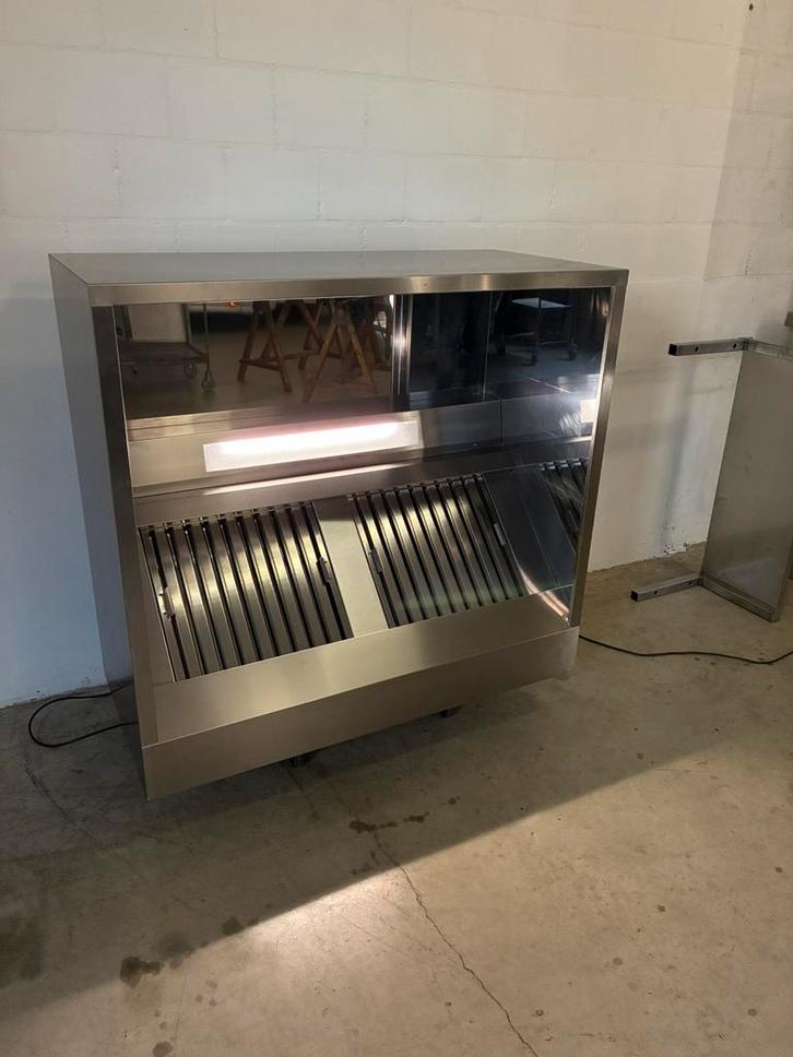 Te koop rvs afzuig kap doosmodel hakvoort profesional, Witgoed en Apparatuur, Afzuigkappen, Zo goed als nieuw, Wandschouwkap, Ophalen