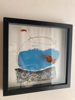Schilderij ikea vissenkom jane Ormes, Antiek en Kunst, Kunst | Litho's en Zeefdrukken, Ophalen of Verzenden