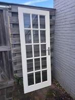 Witte deur met ruitjes - 77 bij 199, Ophalen, Gebruikt, Minder dan 80 cm, Minder dan 200 cm