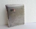 Hoka verzilverd Sigaretten etui/doosje jr 50 + inscriptie, Antiek en Kunst, Antiek | Goud en Zilver, Ophalen of Verzenden